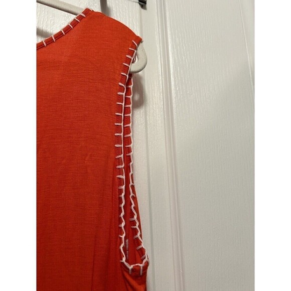 Design History Sleeveless Embroidered Dress Women’s Plus Size 2X Persimmon Tank - Picture 12 of 13